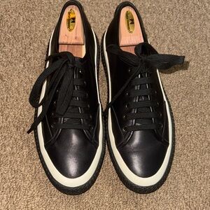 Salvatore Ferragamo Black and White Men's Sneakers